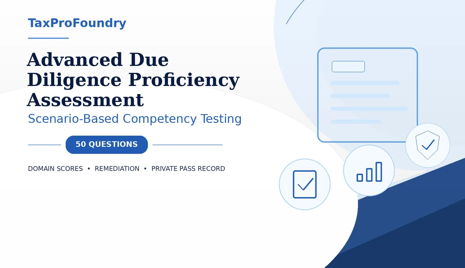 Advanced Due Diligence Proficiency Assessment