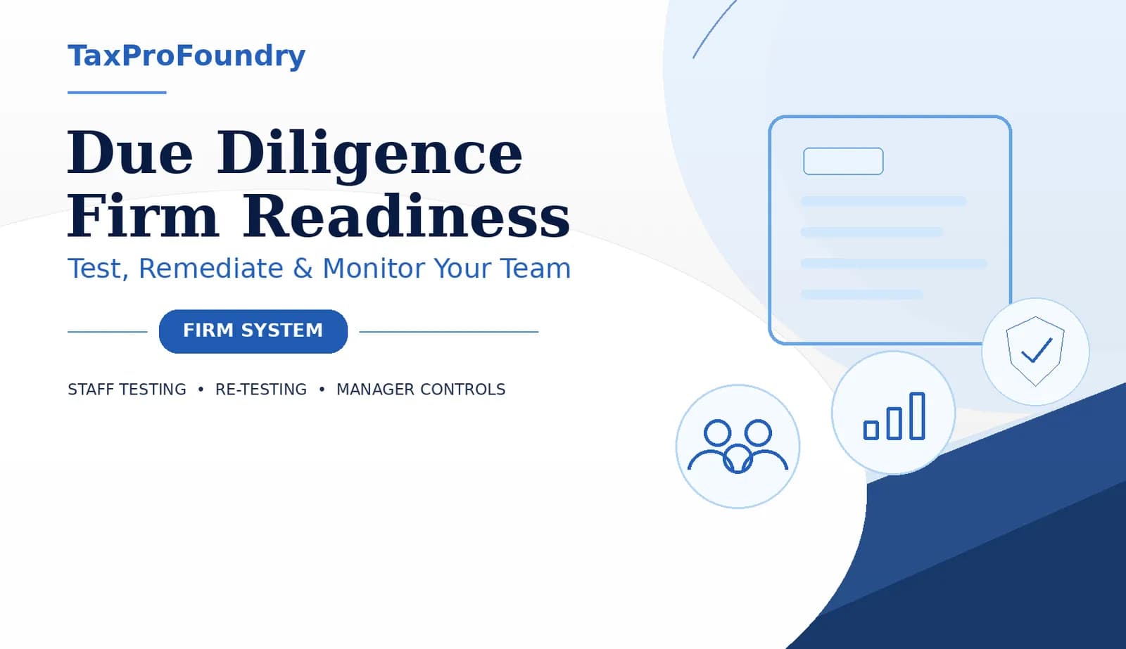 Due Diligence Firm Readiness