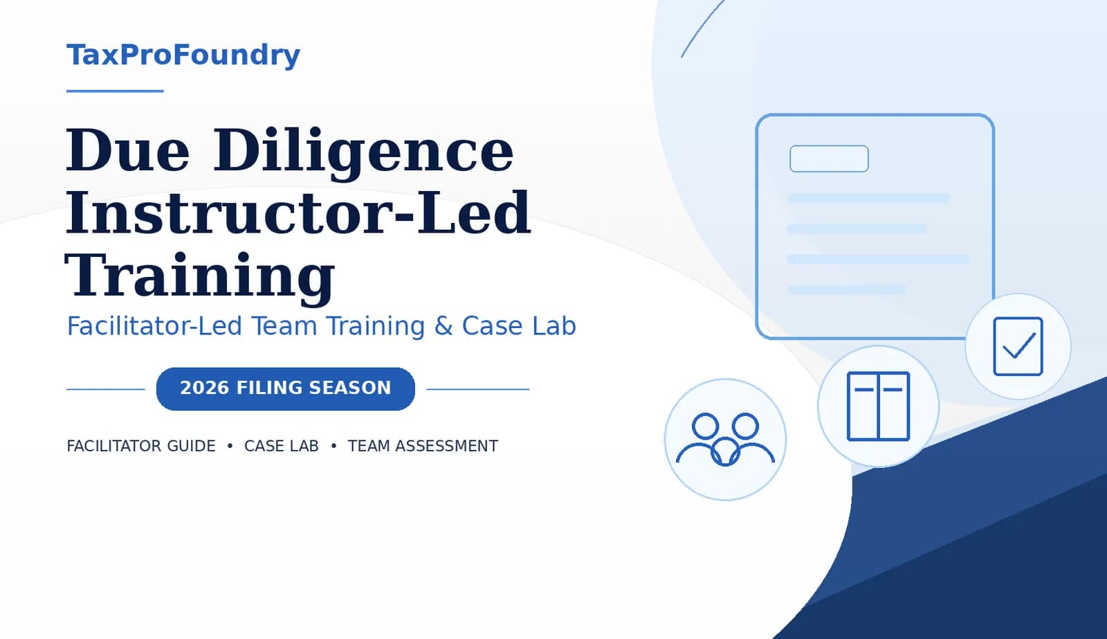 Due Diligence Instructor-Led Training