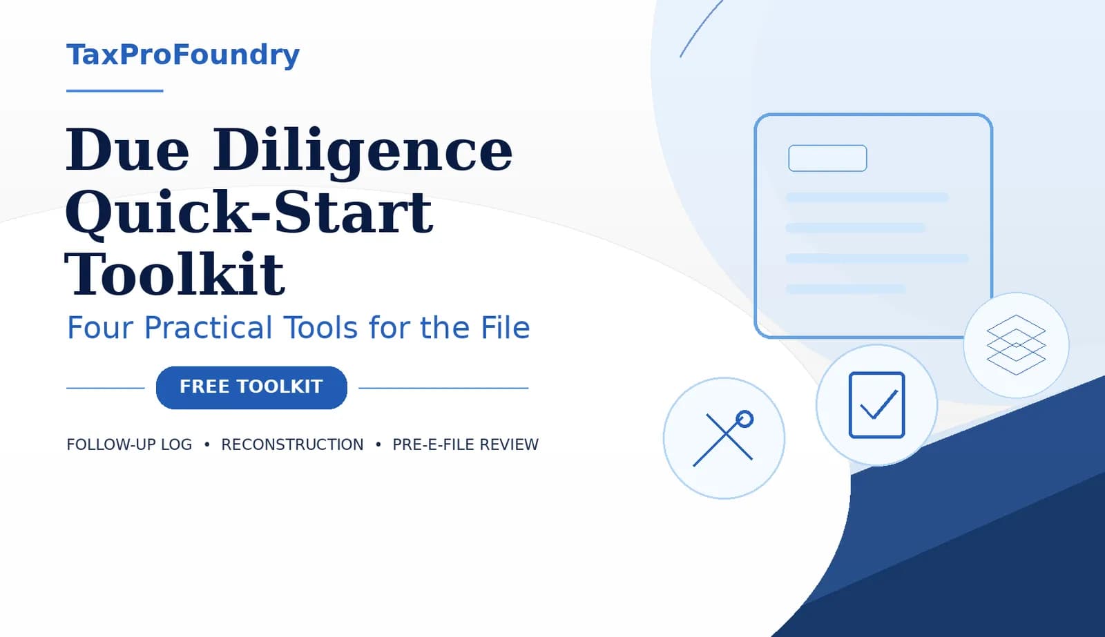 Due Diligence Quick-Start Toolkit